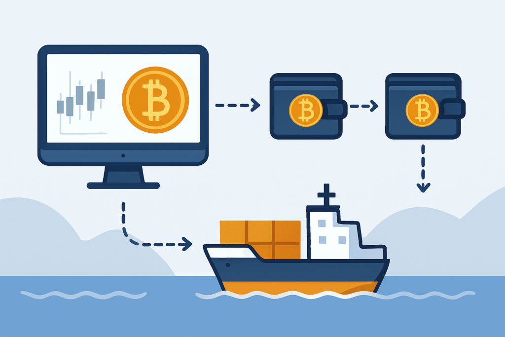 Sankcje USA wobec BitBank. Bitcoin i opłaty za przepływ przez Ormuz — ilustracja